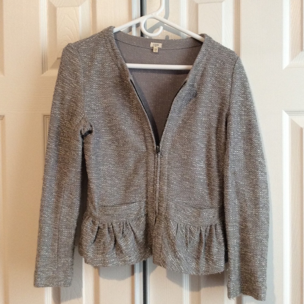 JCREW Peplum Full Zip Blazer